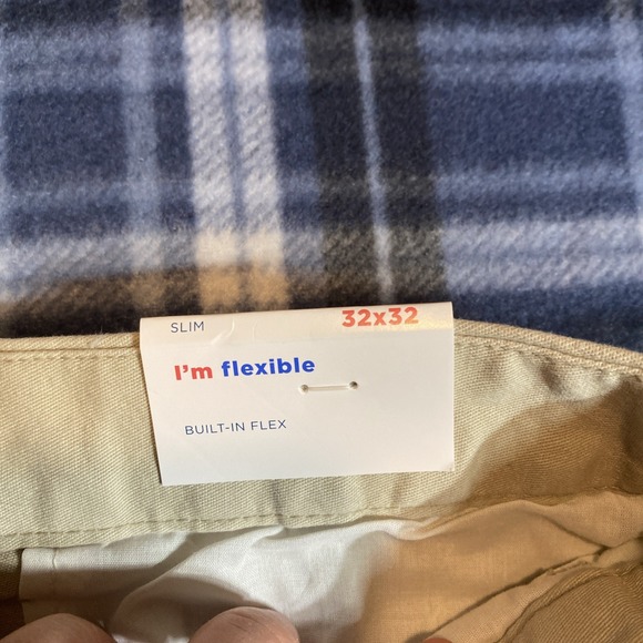 Old Navy Men's Slim Fit Light Khaki Chino Pants 32x32 New With Tags - Picture 3 of 6